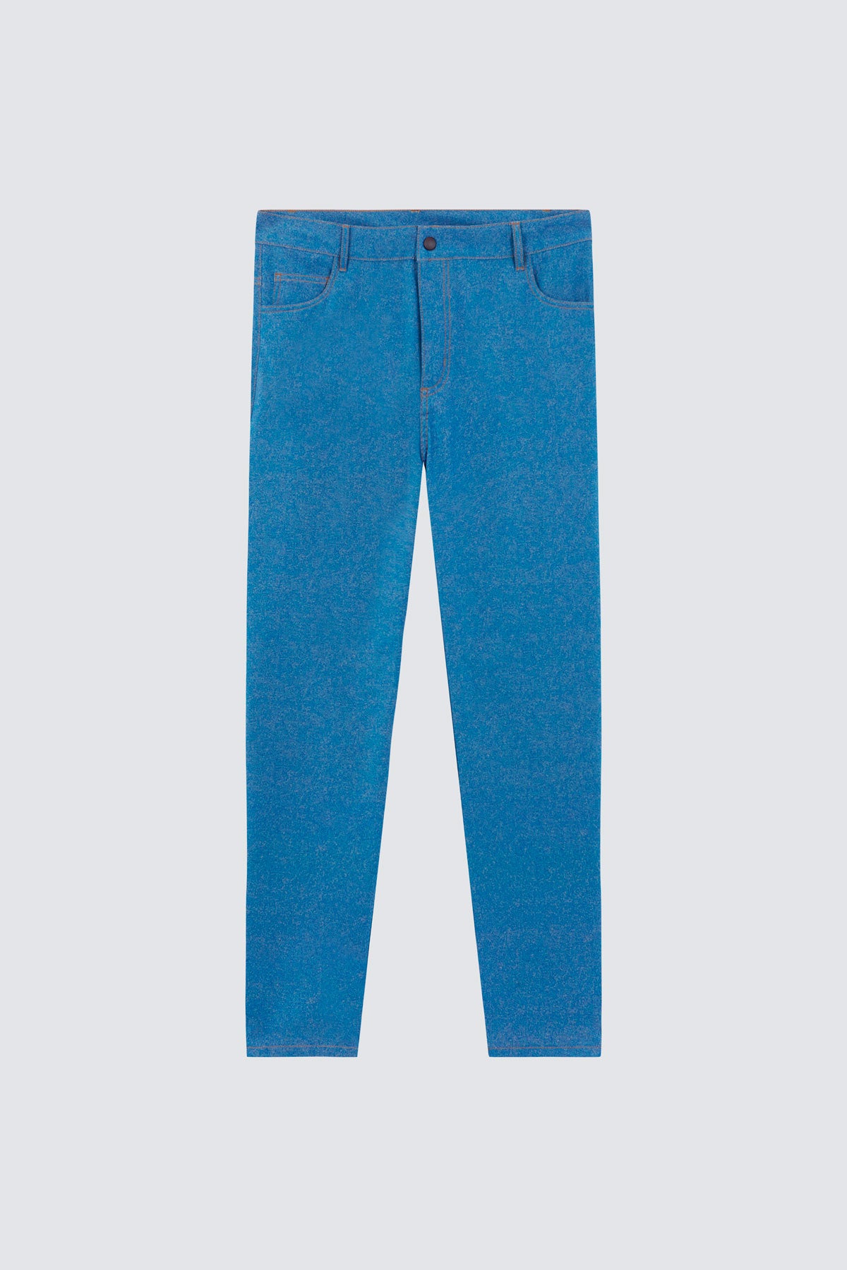 Pantalón para hombre denim: Pantalón denim para hombre de máxima comodidad. Foto prenda en plano