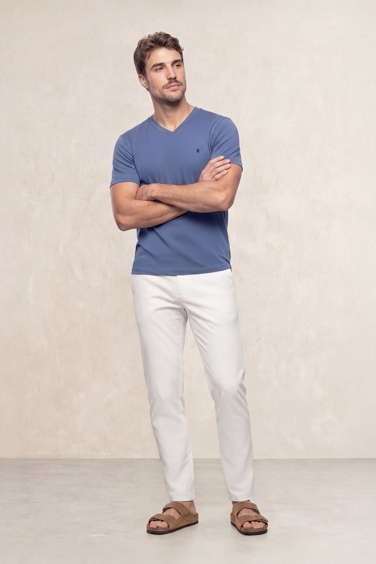 Pantalon chino hombre blanco slim Nova