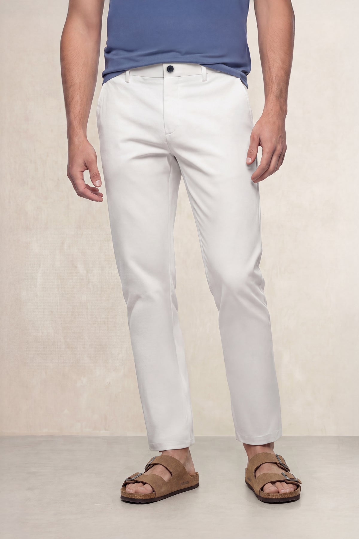 Pantalon chino hombre blanco slim Nova
