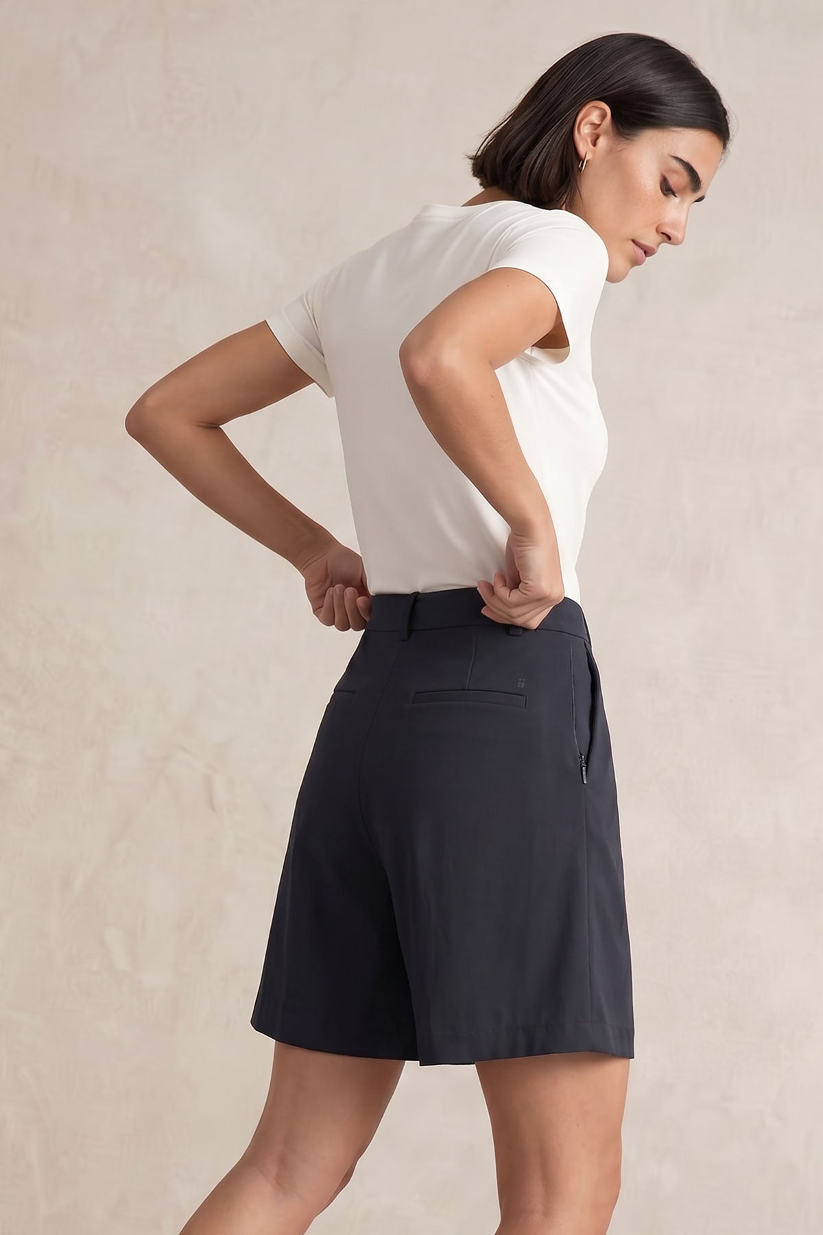 Bermudas de mujer azul oscuro