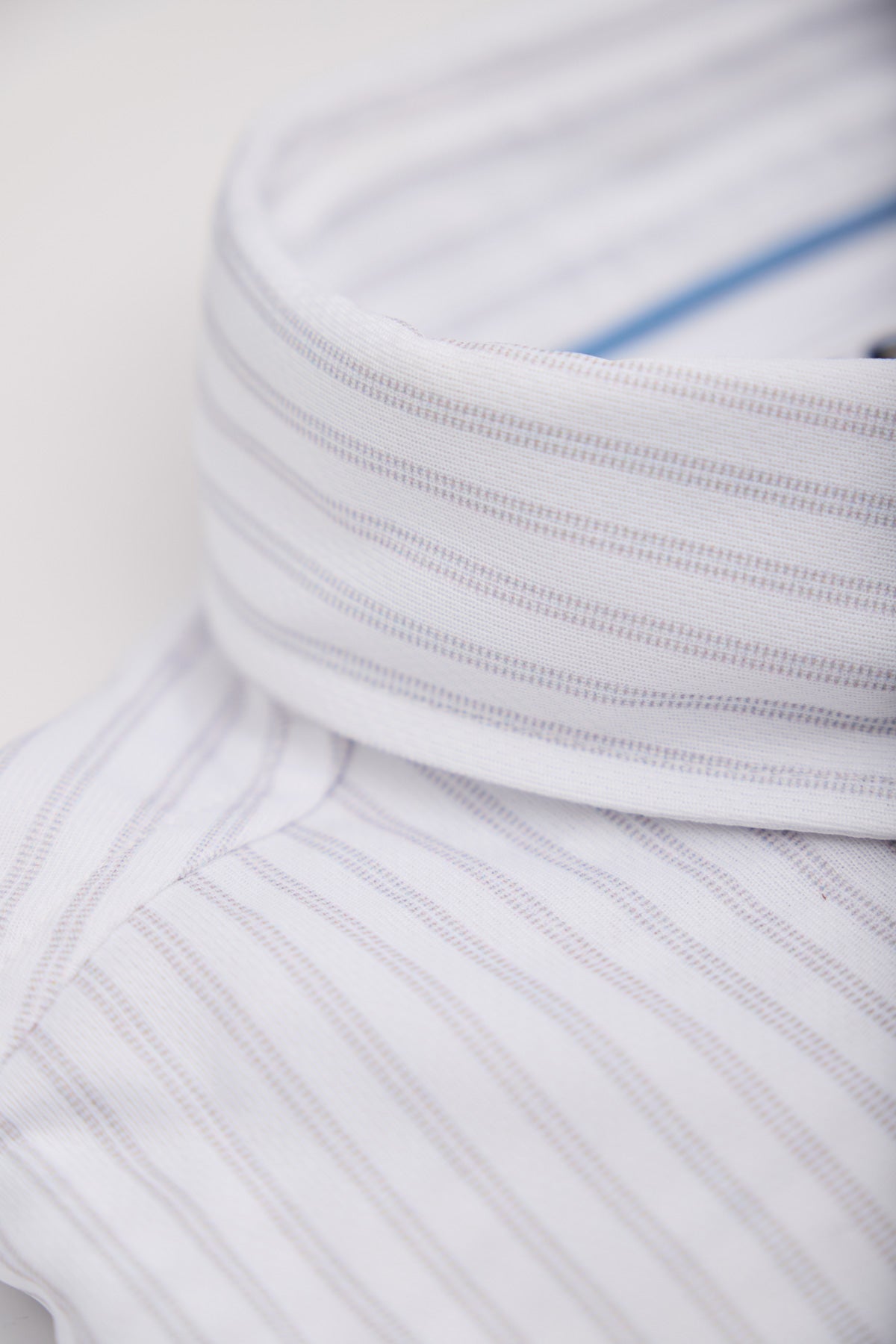 Men's casual shirt with regular gray striped print