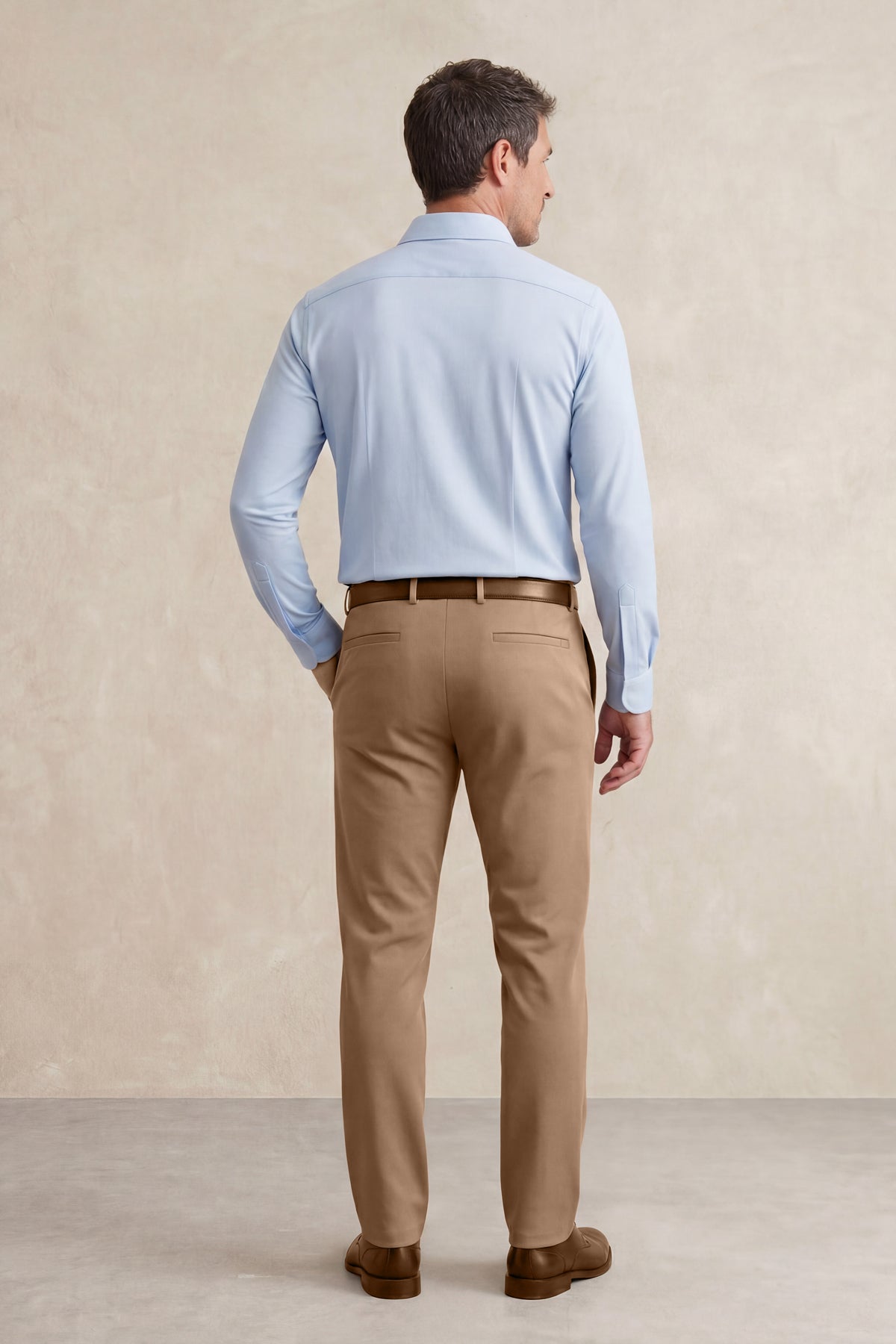Camisa de vestir hombre azul claro slim