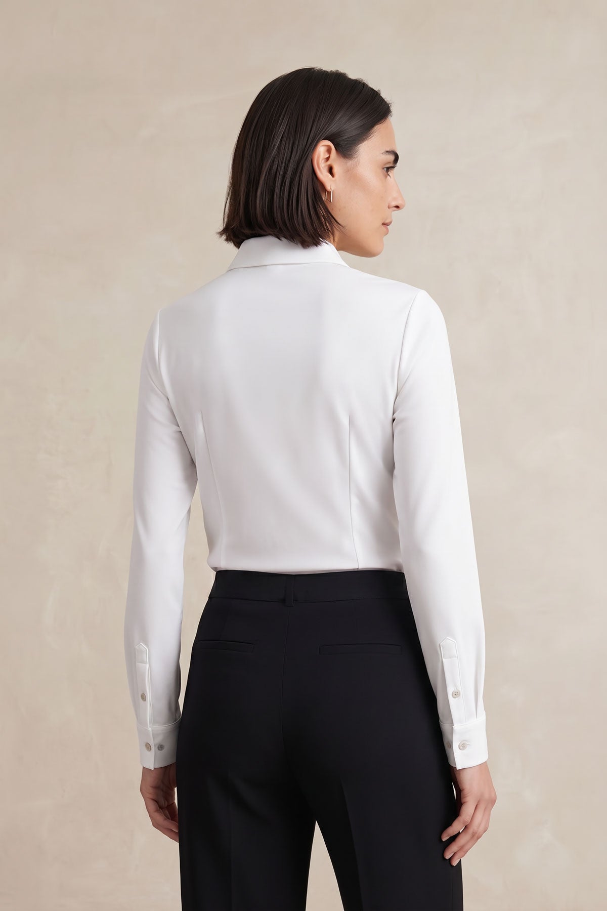 Camisa mujer slim blanco
