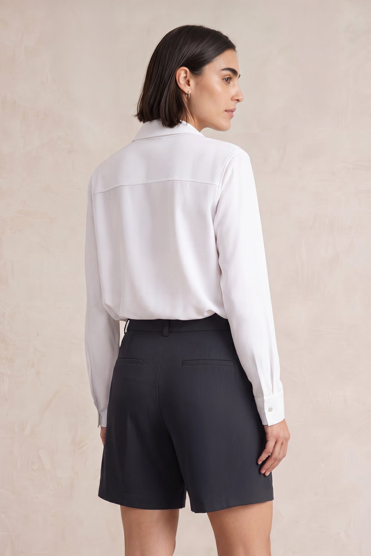 Camisa oversized mujer blanco