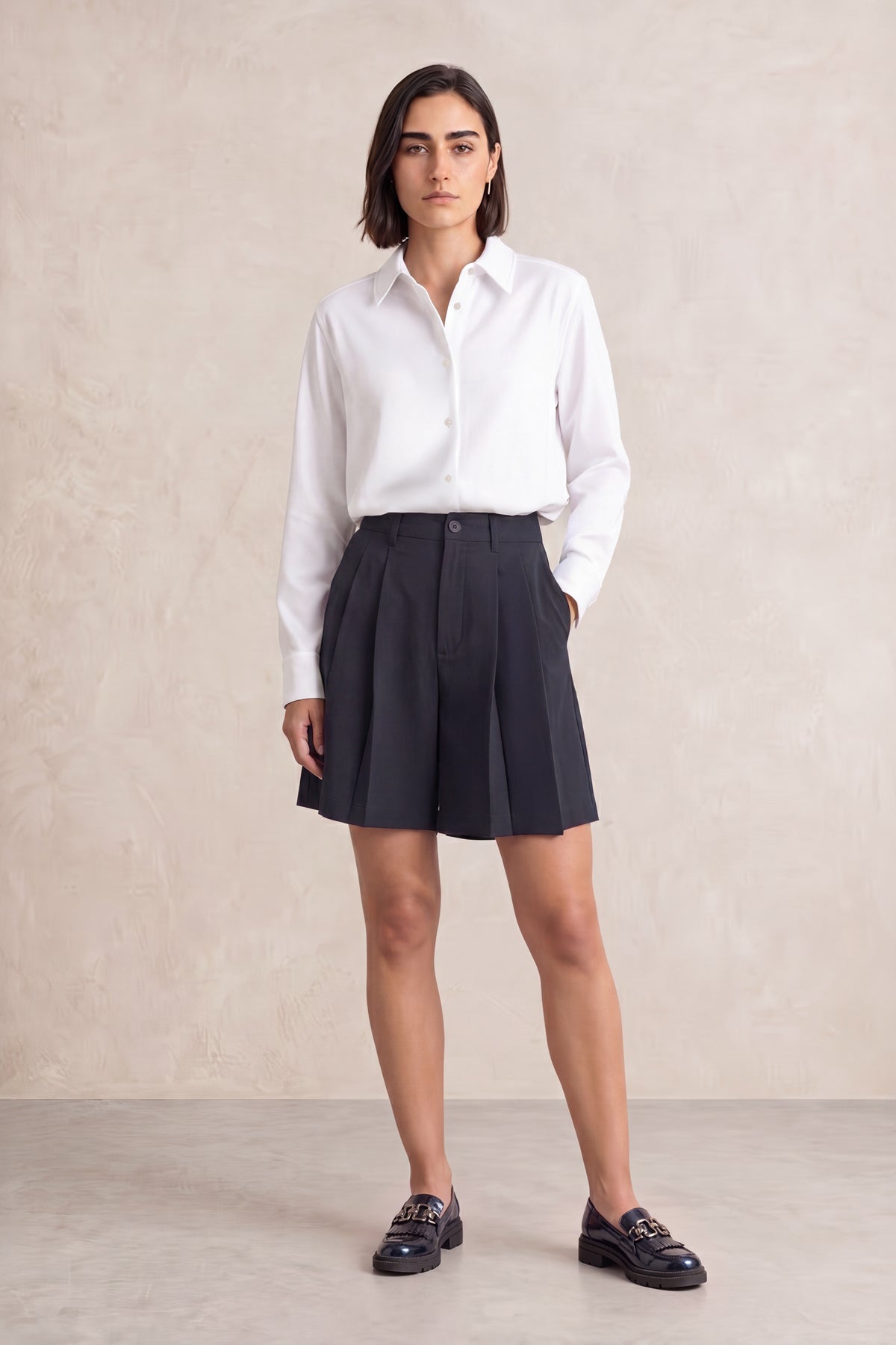 Women's oversized white shirt