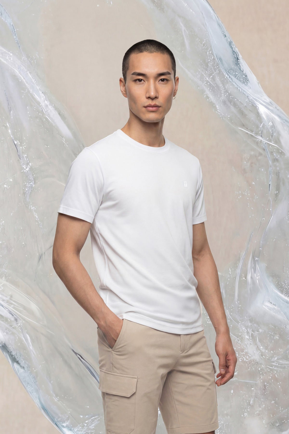 Men's white Ice T-shirt