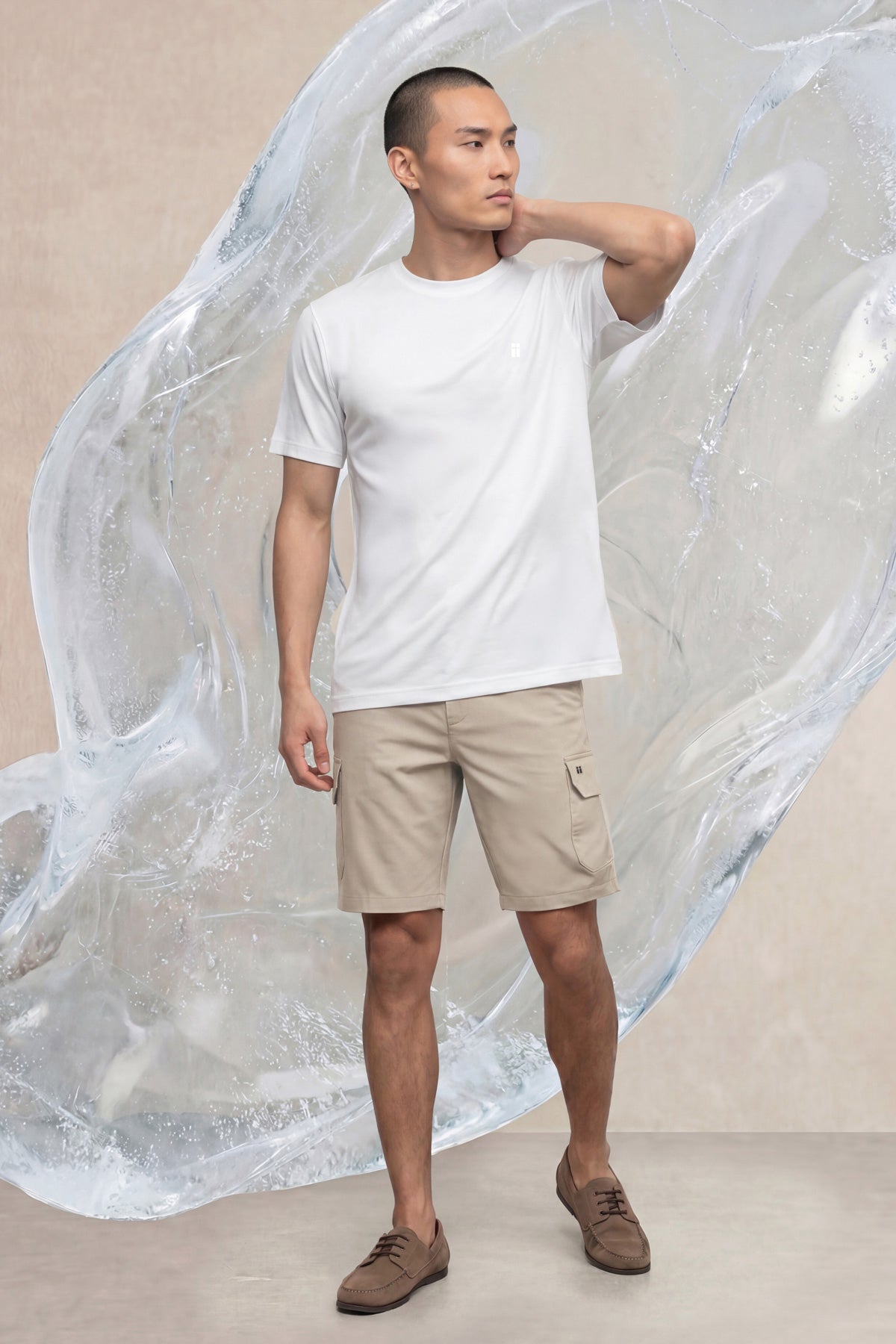 Camiseta hombre blanco Ice