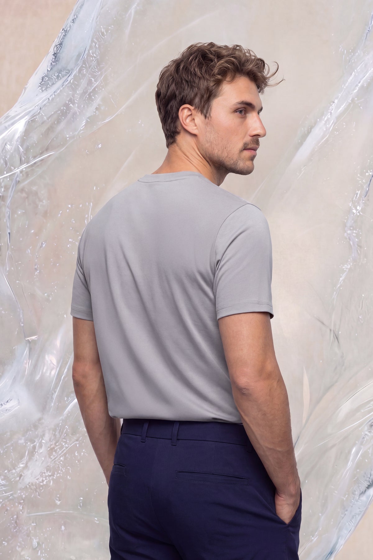 Camiseta cinza masculina ICE