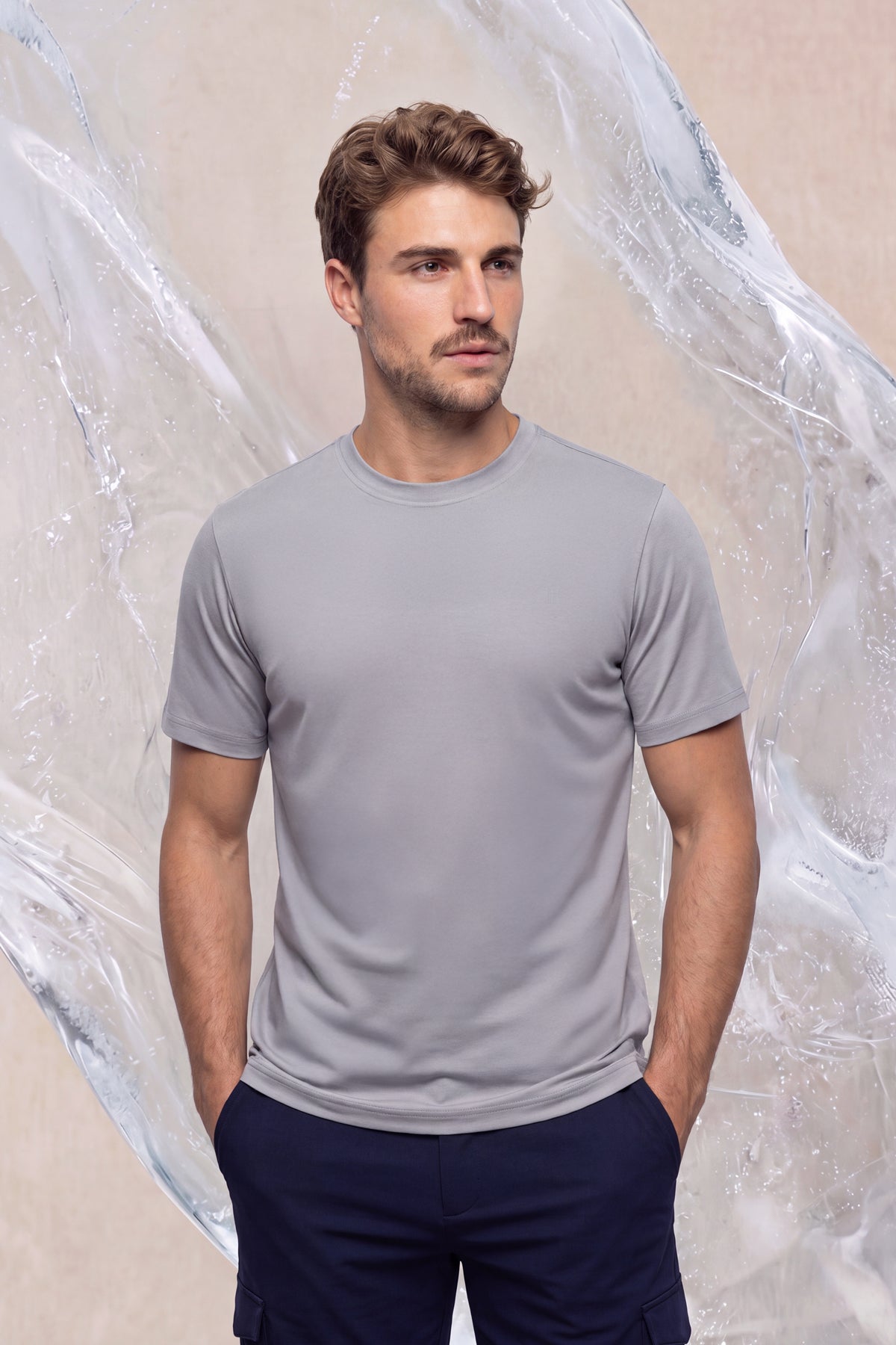 Camiseta cinza masculina ICE