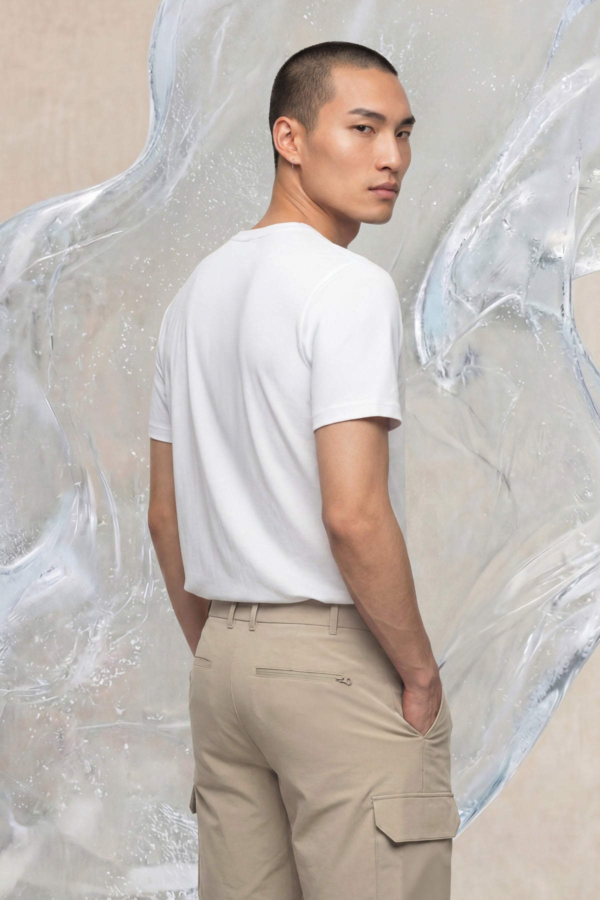 Men's white Ice T-shirt