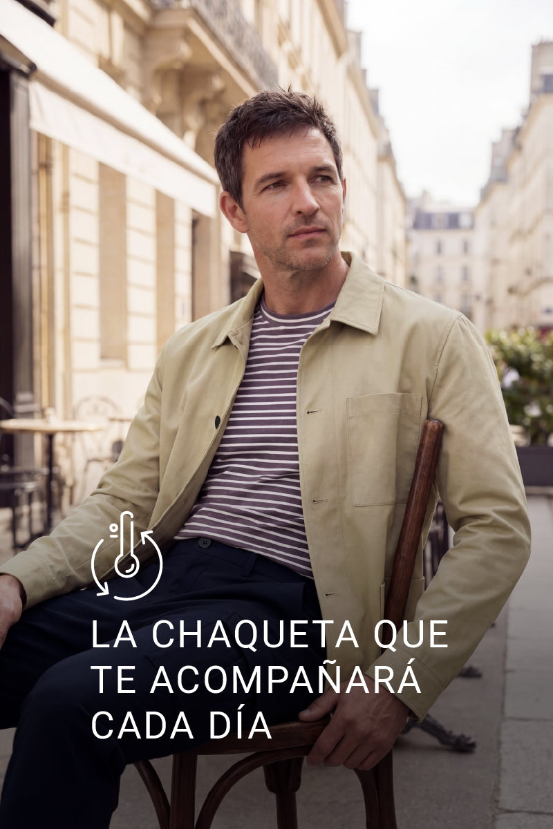Chaqueta worker hombre beige Nova