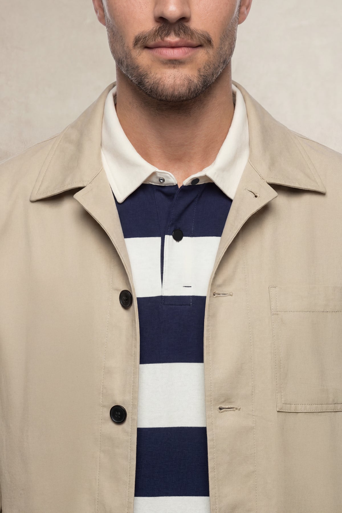 Chaqueta worker hombre beige Nova