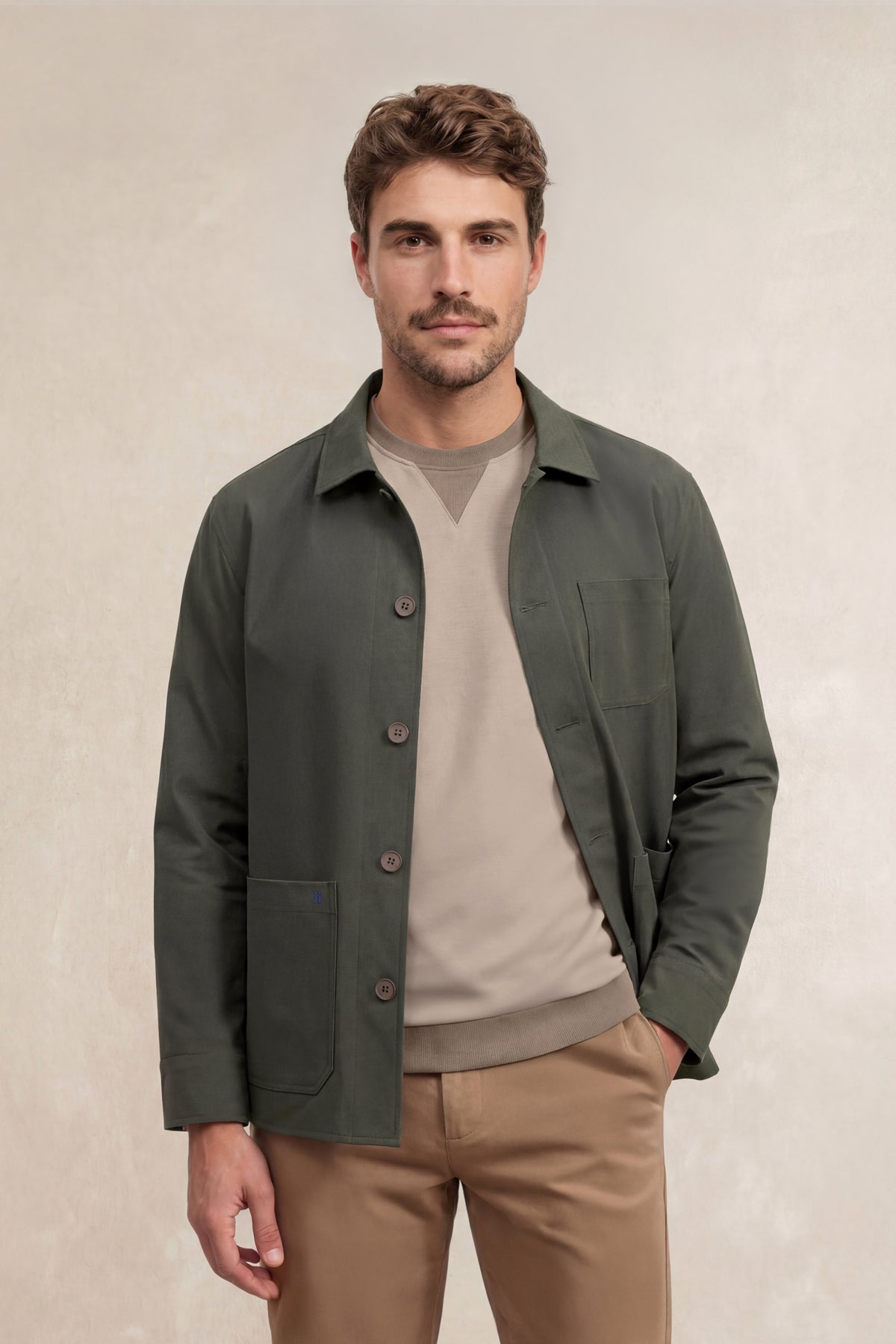 Chaqueta worker hombre verde Nova