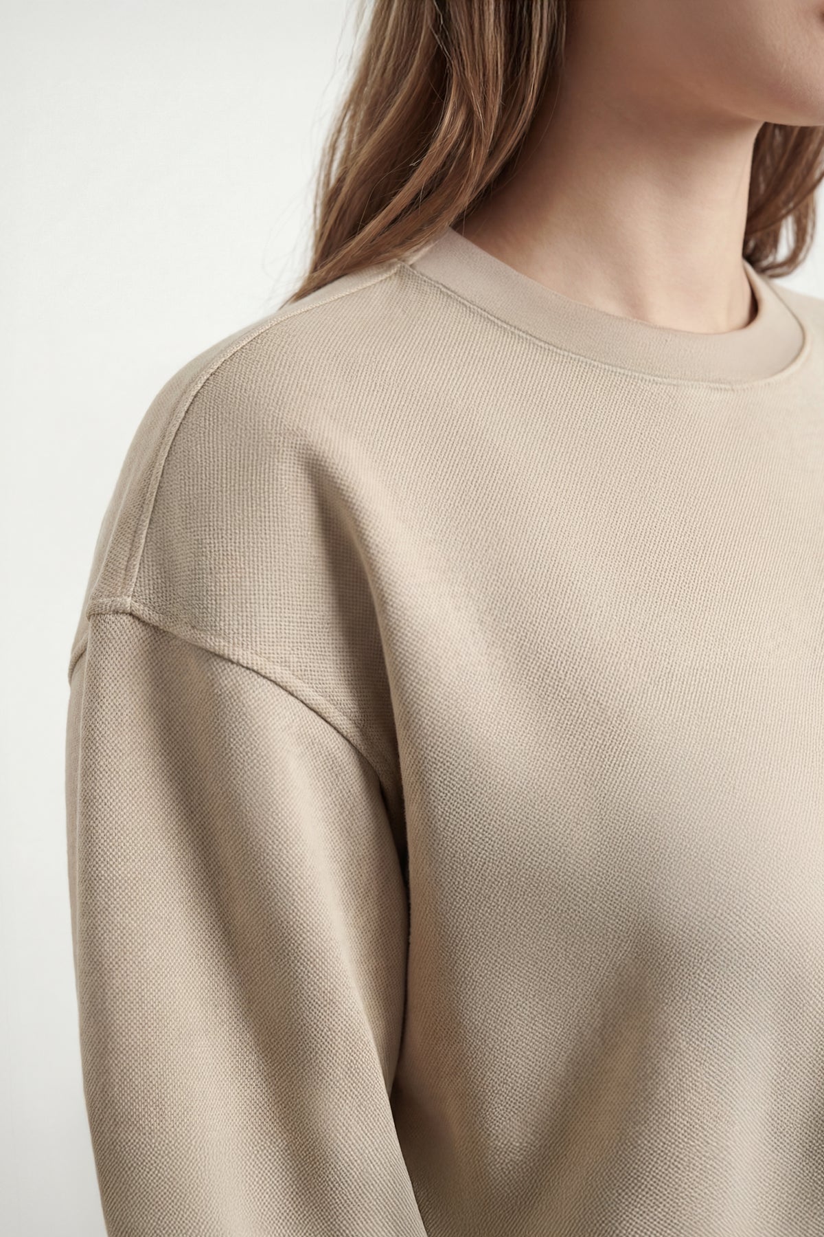 Sudadera hombre beige Ranger detalle