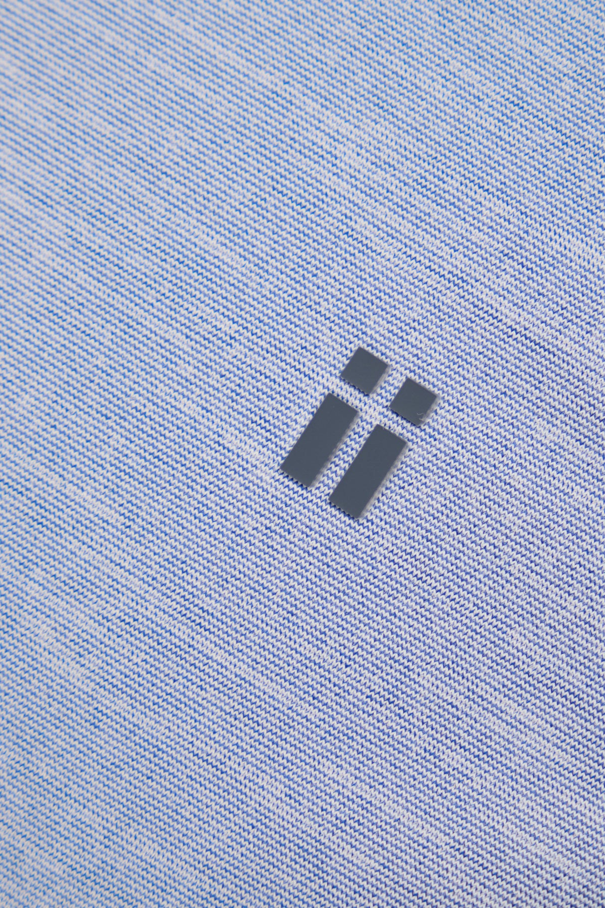 Polo manga corta hombre estampado azul claro Ice