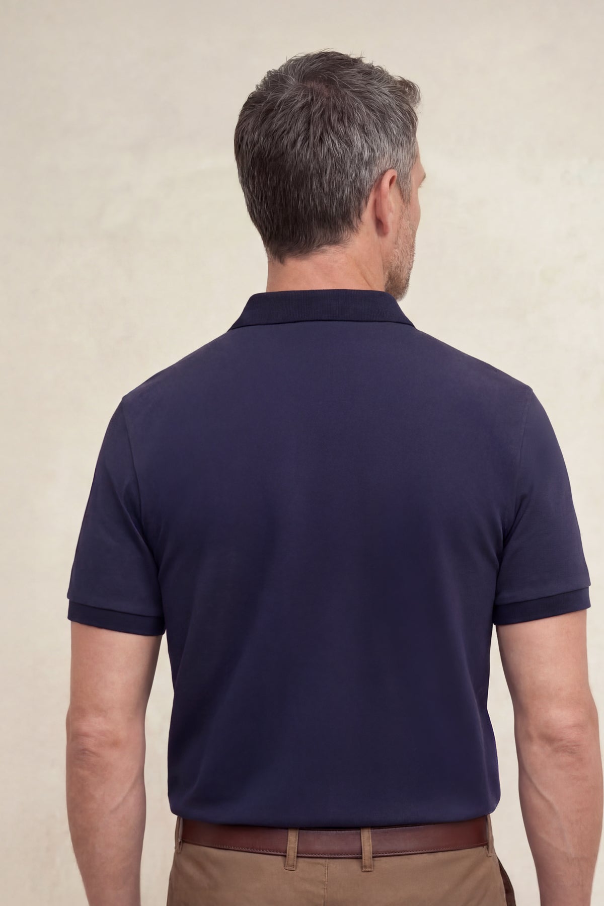 Men's navy blue Ranger short-sleeved polo shirt