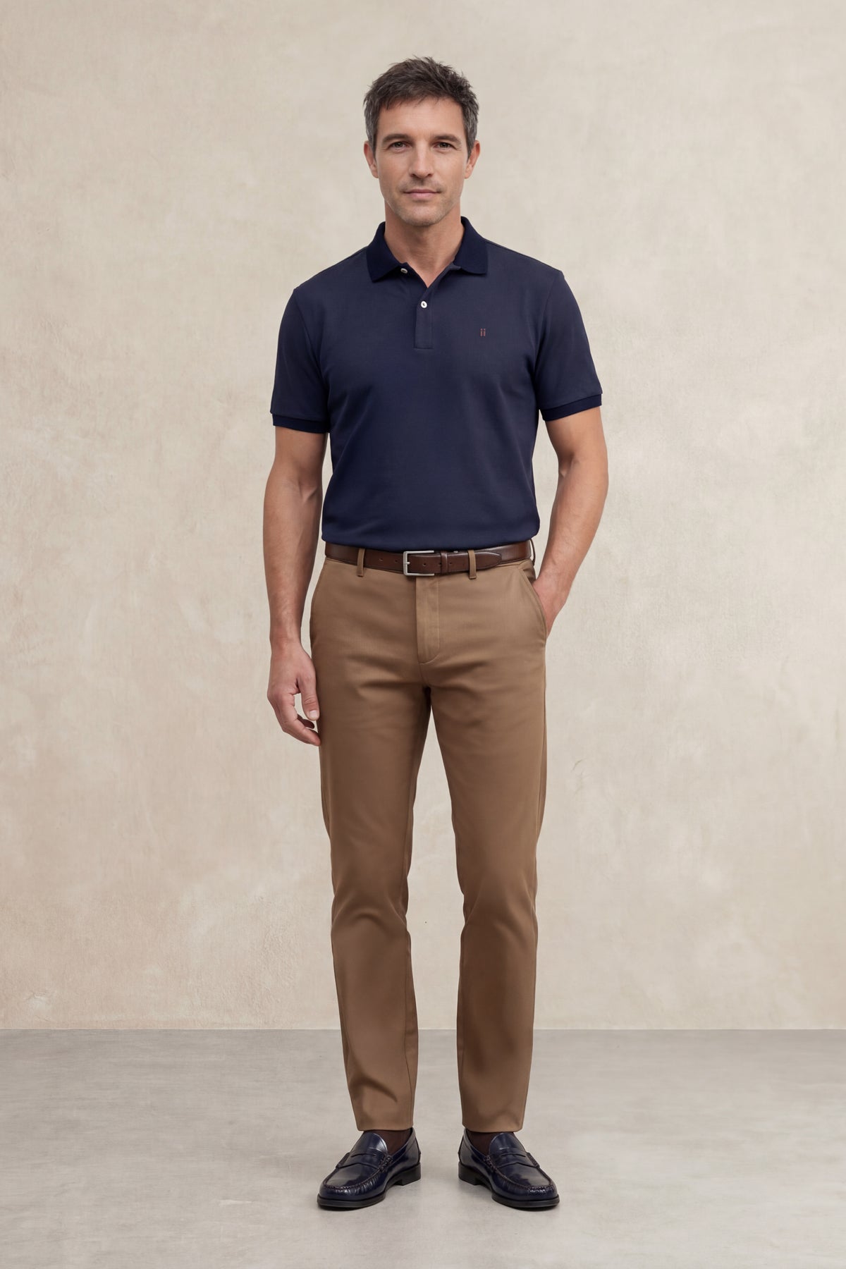 Polo manga corta hombre azul oscuro Ranger