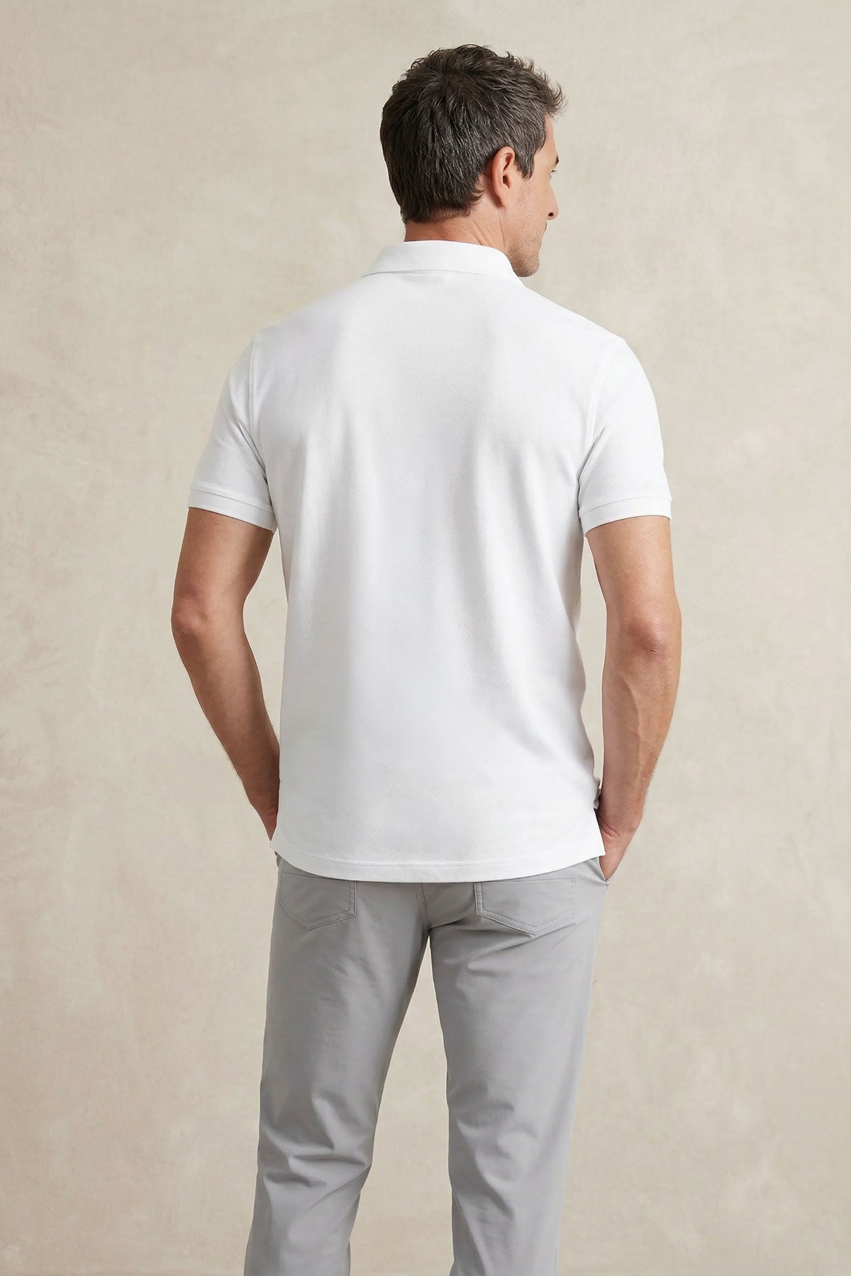 Polo manga corta hombre blanco Ranger
